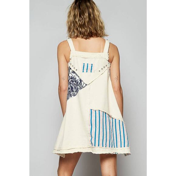 Pol Clothing Floral print contrast twill mini dress - Picture 4 of 5